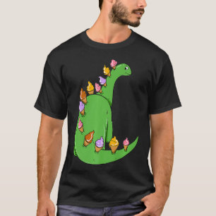 T-shirt Crème de glace Dinosaure Brontosaurus délicieux Sn