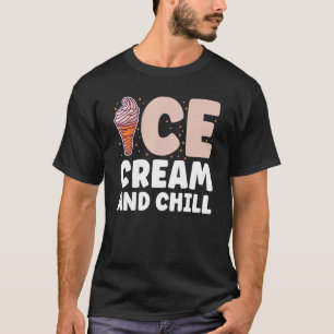 T-shirt Crème De Glace Et Refroidissement Pour Vacances Ét
