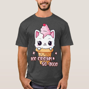 T-shirt Crème de glace Kitty Cat si bonne