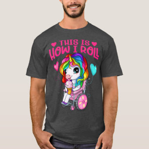T-shirt Crème De Glace Mignonne Manger Unicorn Girl En Fa