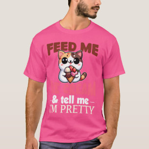 T-shirt Crème de glace napolitaine Femmes chocolat vanille