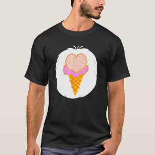 T-shirt Crème De Glace Pour Costume Fleur Ours Halloween P