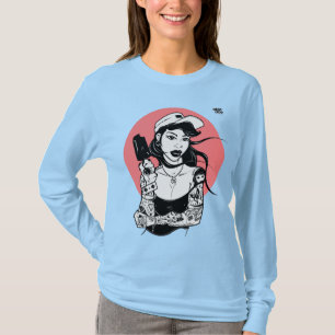 T-shirt Crème de glace tatouée Fille à manches longues 