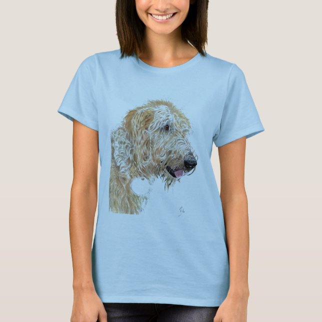 T-shirt crème de Labradoodle (Devant)
