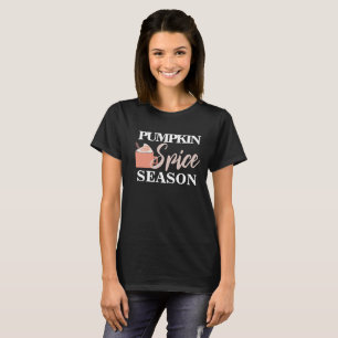 T-shirt Crème fouettée pour tasse d'automne à la citrouill