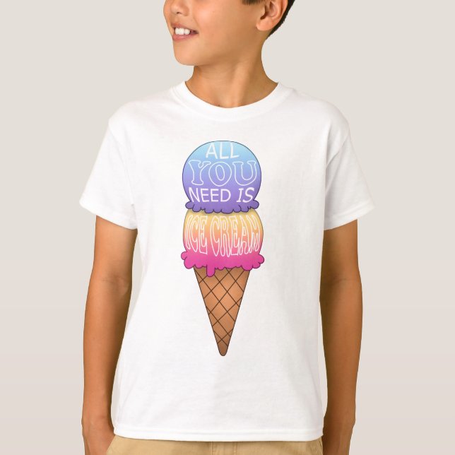 T-shirt Crème glacée (Devant)