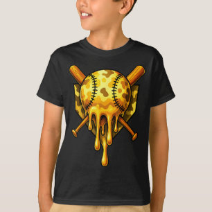 T-shirt Crème glacée Baseball Drip Design Camo Cool 