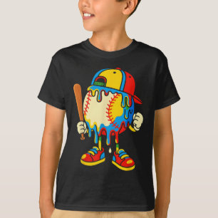 T-shirt Crème glacée baseball Drip Jeunesse Retour à l'éco