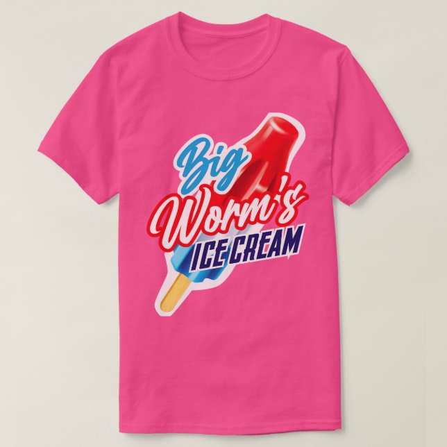 T-shirt Crème glacée Big Worms (Design devant)