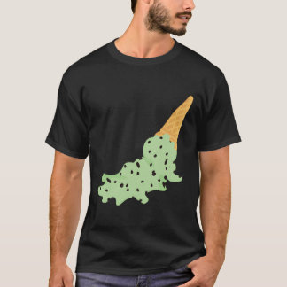 T-shirt Crème glacée - Chip de chocolat à la menthe fondu