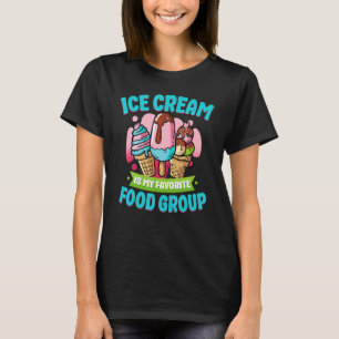 T-shirt Crème glacée Cone Popsicle Crème glacée Est Mon Fa