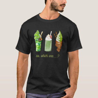 T-shirt Crème Glacée Dans un Verre En Forme De Poisson
