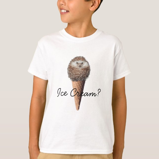 T-shirt Crème glacée de hérisson (Devant)