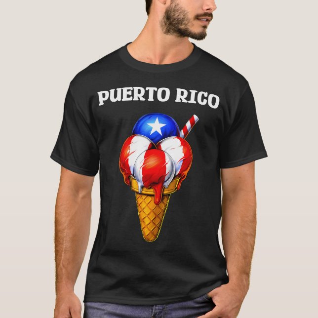 T-shirt Crème glacée de Porto Rico (Devant)