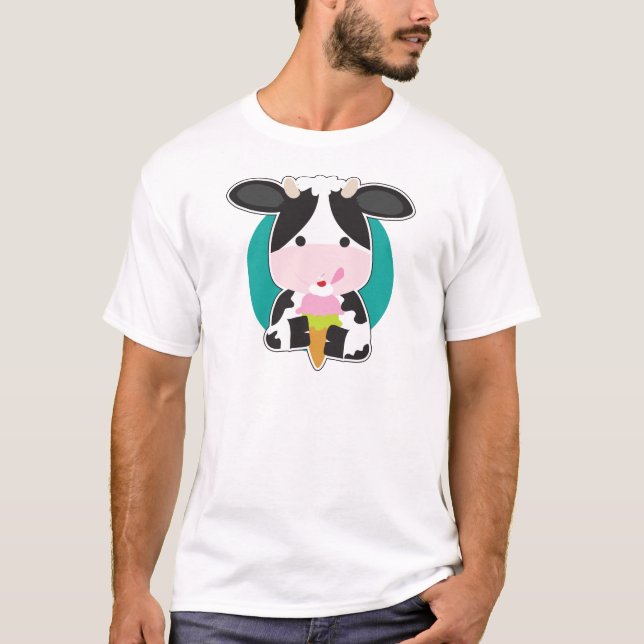 T-shirt Crème glacée de vache (Devant)