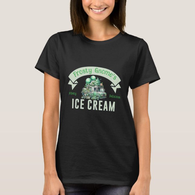 T-shirt Crème glacée délicieuse Gnome Frosty (Devant)
