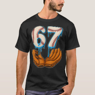 T-shirt Crème Glacée Drip Baseball 67 Style de Vie Basebal