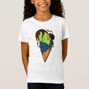 T-Shirt Crème glacée du crâne pour Mystères doux de la mor
