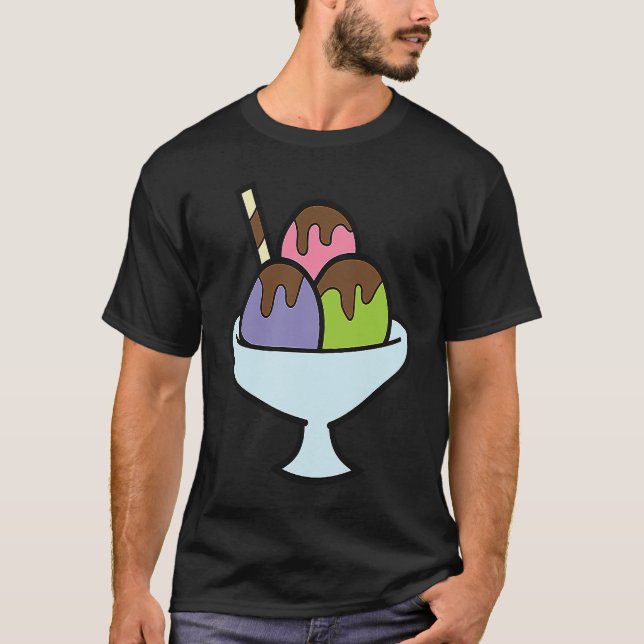 T-shirt Crème glacée Gelato Été Crème glacée (Devant)