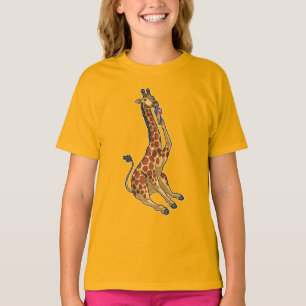T-shirt Crème glacée Giraffe gaufre