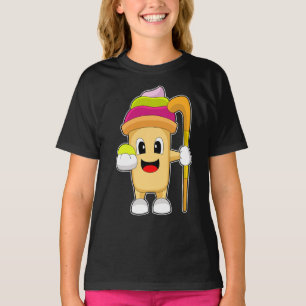 T-shirt Crème glacée Hockey sur gazon Bâton de hockey