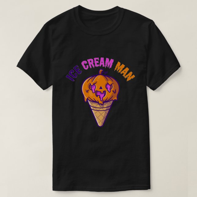T-shirt Crème glacée Homme Effrayant Costume d'Halloween  (Design devant)