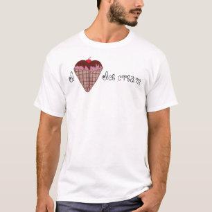 T-shirt crème glacée i <3