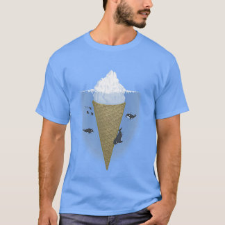 T-shirt Crème glacée Iceberg Tueur Baleine Nature Art arct