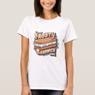 T-shirt Crème glacée jour Sandwich Frosty