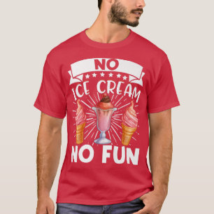 T-shirt Crème glacée Lover Summer Candy Cone Kawaii No Ice