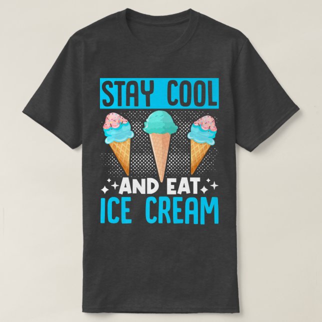 T-shirt Crème glacée Lover Summer Candy Cone Kawaii Restez (Design devant)