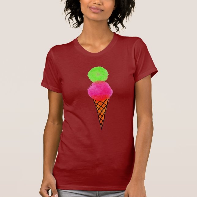 T-shirt Crème glacée pop art (Devant)