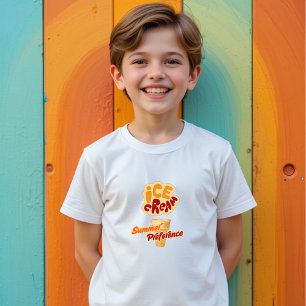 T-shirt crème glacée préférence estivale