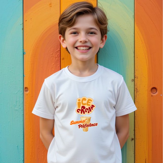 T-shirt crème glacée préférence estivale (Créateur téléchargé)