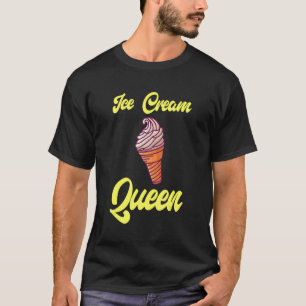 T-shirt Crème glacée Queen Food Dessert