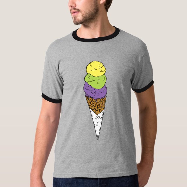 T-shirt Crème glacée sale (Devant)