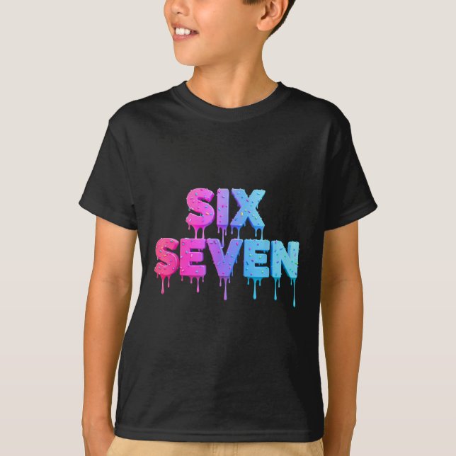 T-shirt Crème Glacée Six Sept Dégoulinante Génération Alph (Devant)