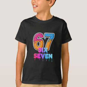 T-shirt Crème Glacée Six Seven Goutte Gen Alpha Argot 6 7