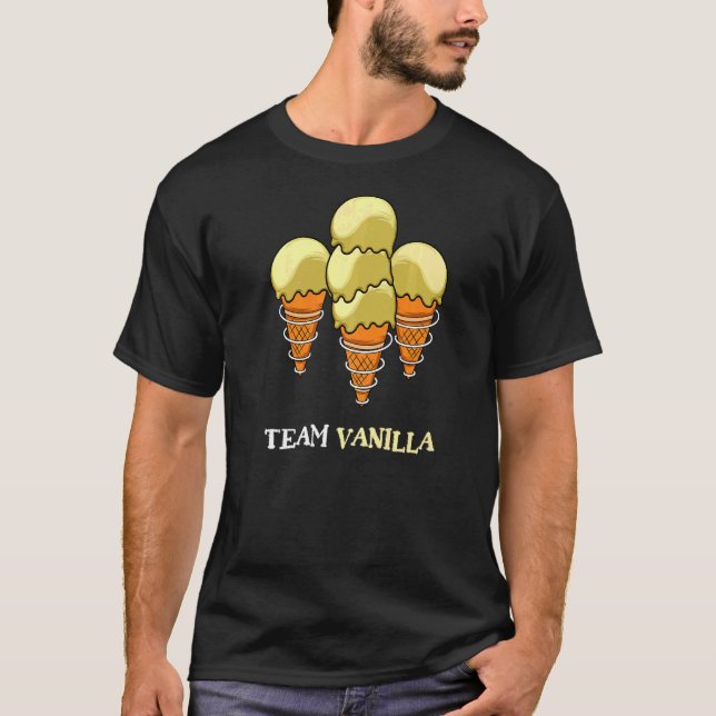 T-shirt Crème glacée Team Vanilla (Devant)