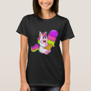T-shirt crème glacée Unicorn gaufre