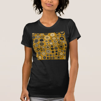 T-shirt Crème vintage et Cinquante Blanches Art Abstrait