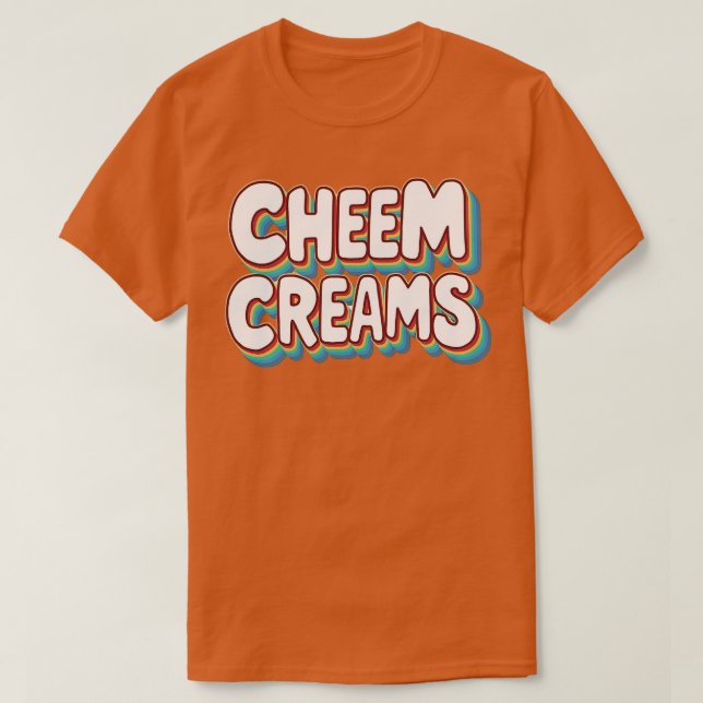 T-shirt Crèmes à la crème (Design devant)
