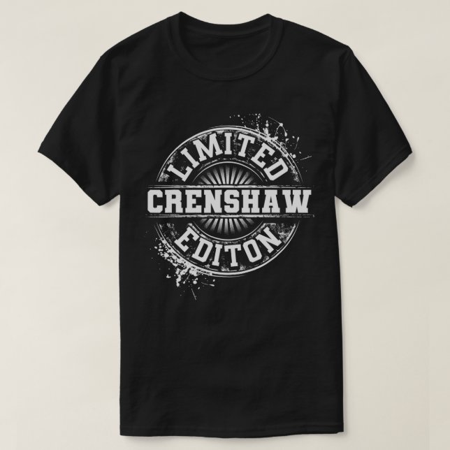 T-shirt CRENSHAW Funny Nom de famille Arbre de famille Ann (Design devant)