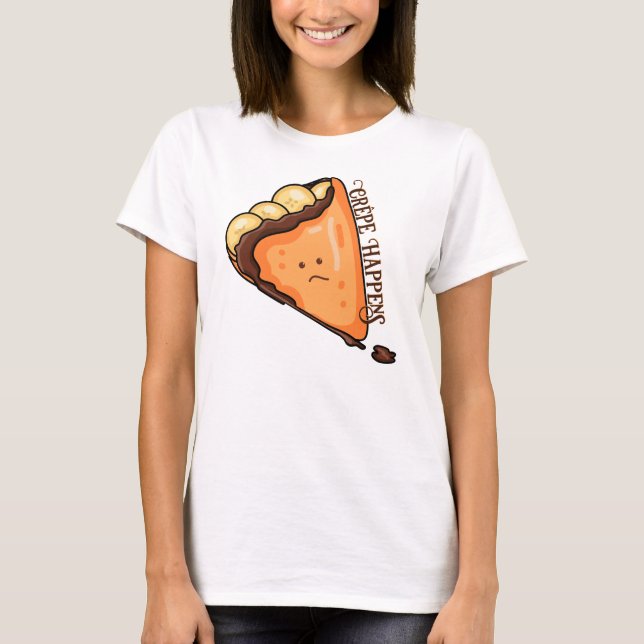 T-shirt Crêpe Happy Food Pun (Devant)
