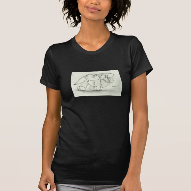 T-shirt Crêpe le dessin de lapin (Devant)