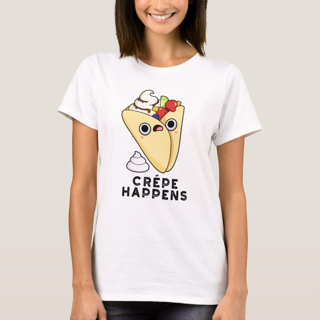 T-shirt Crepe se passe amusant jeu de nourriture (Devant)