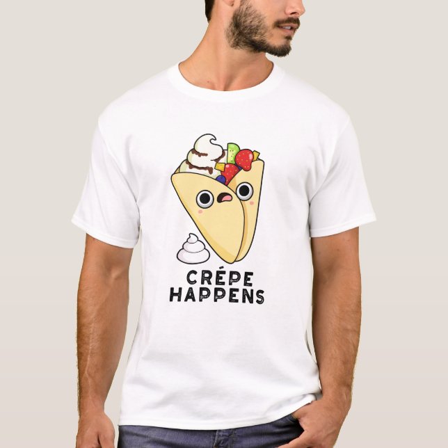 T-shirt Crepe se passe amusant jeu de nourriture (Devant)