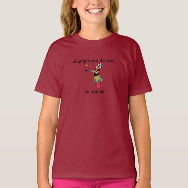 t-shirt crêpes, championne (Devant)