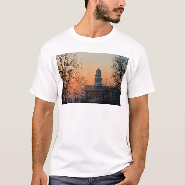T-shirt Crépuscule au temple de Nauvoo (Devant)