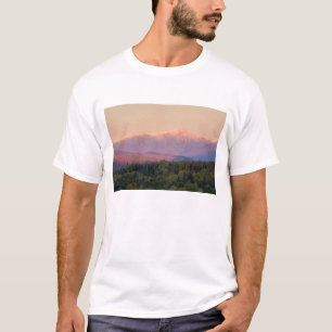 T-shirt Crépuscule et mont Washington dans le